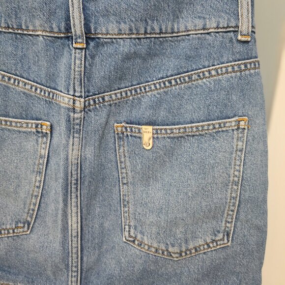 Liu Jo Milano Designer Jean Top & Skirt Set Women’s Size 6/27 Blue Denim - Picture 15 of 16